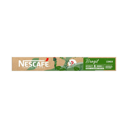 Nescafe Farmers Origins Brazil Lungo Coffee Capsules - 10 Pack