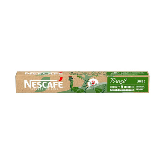 Nescafe Farmers Origins Brazil Lungo Coffee Capsules - 10 Pack