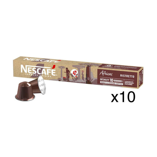Nescafe Farmers Origins Africa Ristretto Coffee Capsules - 10 Pack