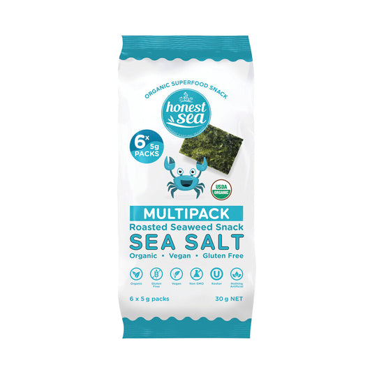 Honest Sea Seaweed Sea Salt Multipack 6x5g - 30g