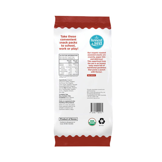Honest Sea Seaweed Teriyaki Multipack 6x5g - 30g