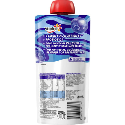 Yoplait Yop Yoghurt With Probiotics Blueberry Pouch 130g