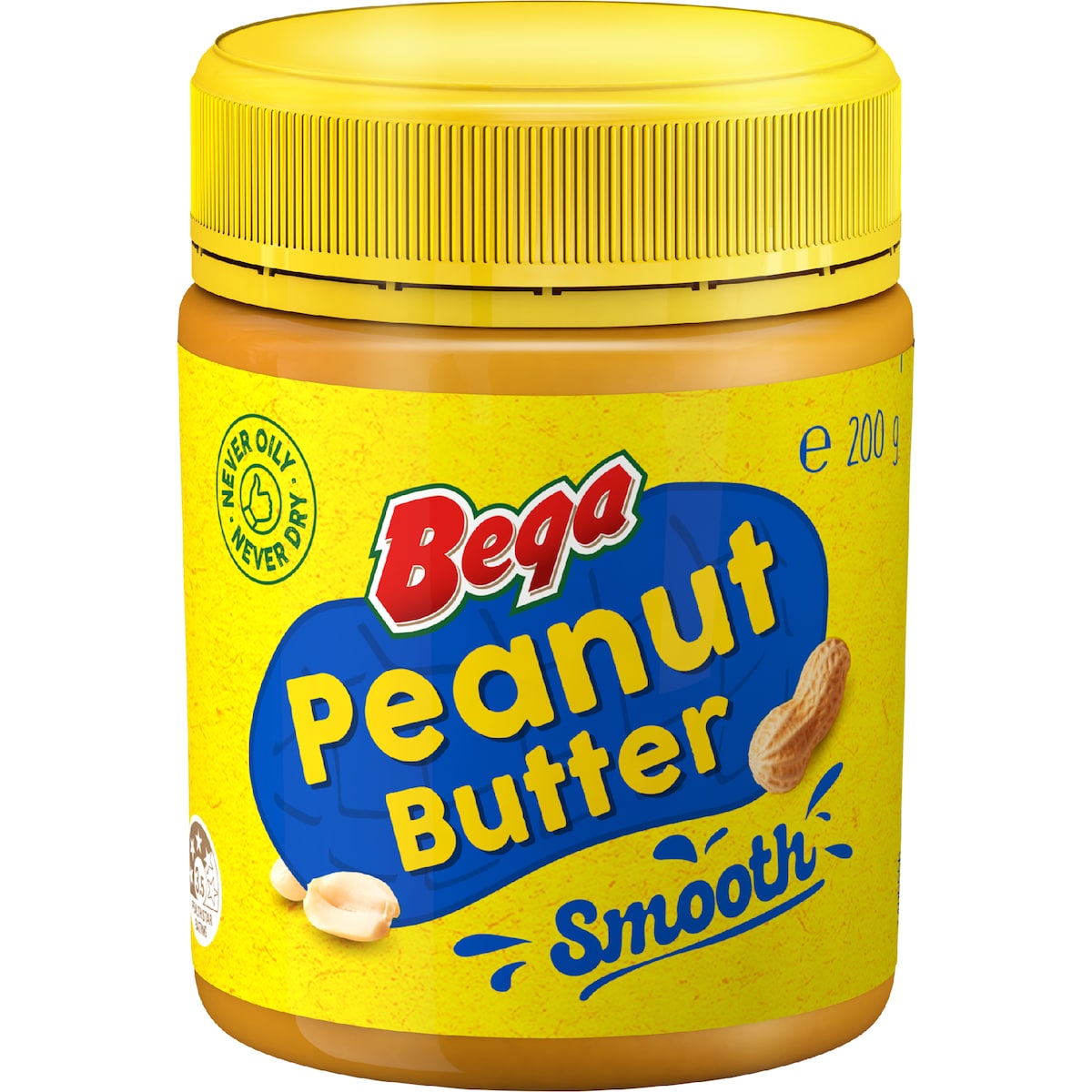 Bega Peanut Butter Smooth 200g Earn Bonus Card Pack^