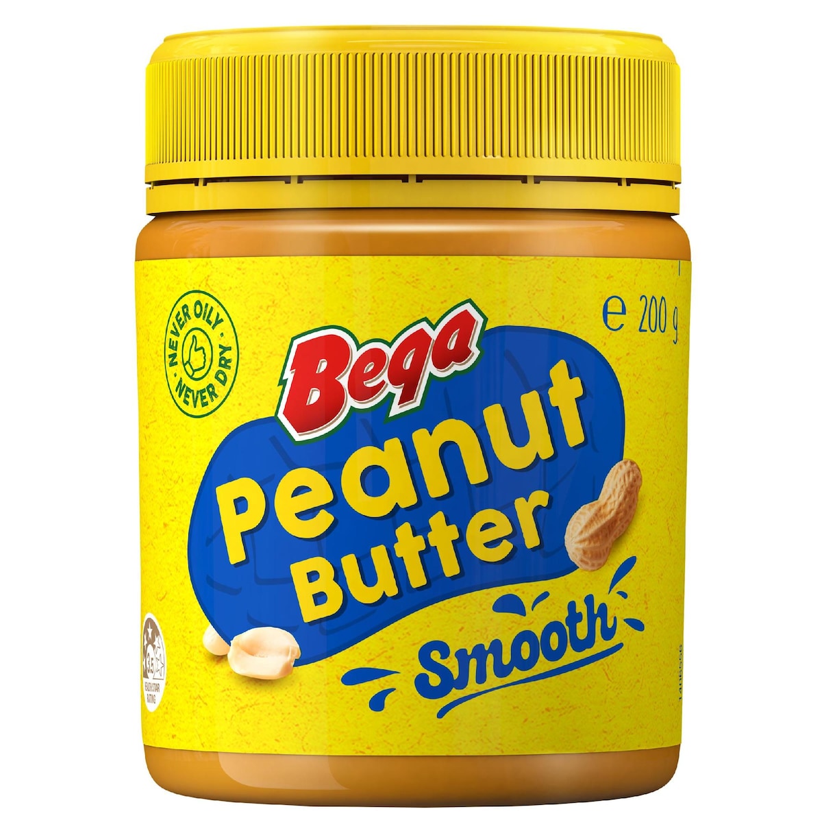 Bega Peanut Butter Smooth 200g Earn Bonus Card Pack^