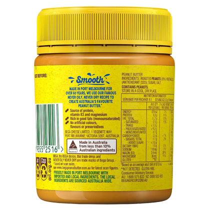 Bega Peanut Butter Smooth 200g Earn Bonus Card Pack^