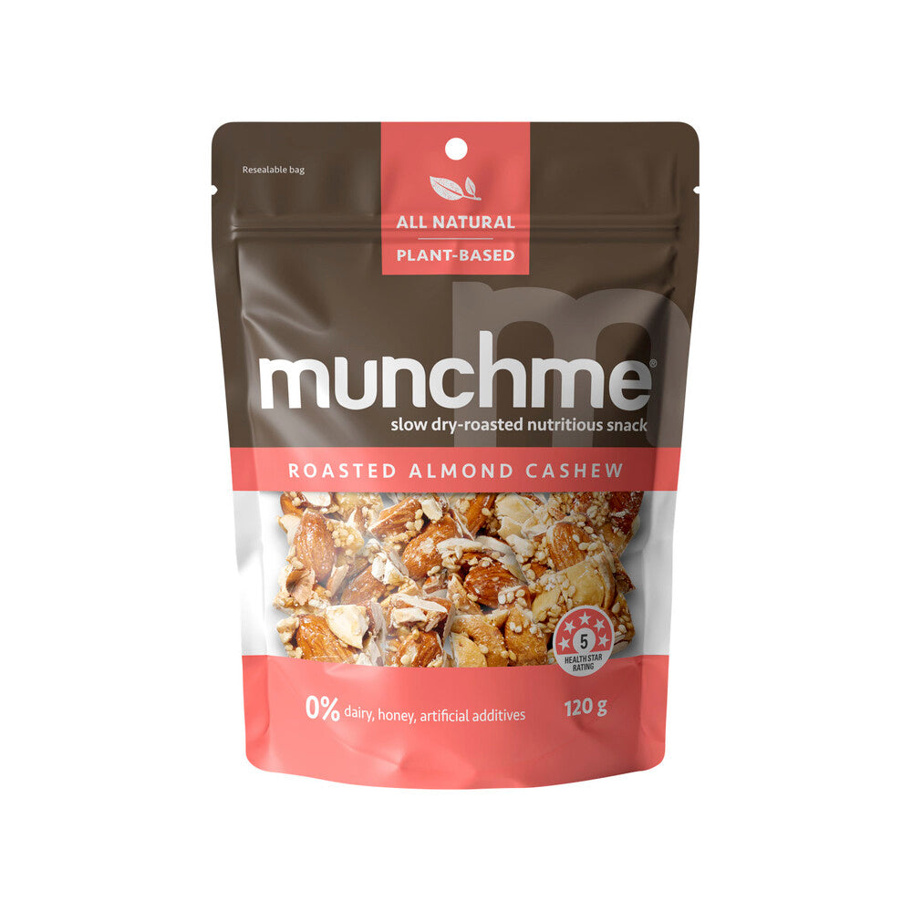 Munchme Nutritious Snack Roasted Almond Cashew - 120g