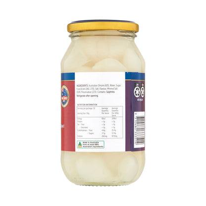 Three Threes White Pickled Australian Onions - 520g