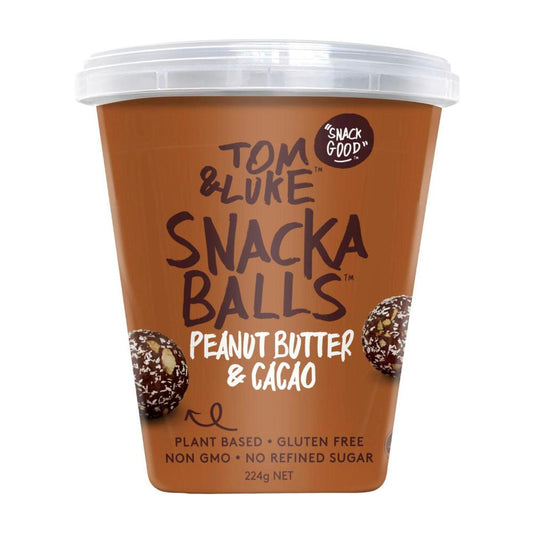 Tom & Luke Snackaballs Peanut Butter & Cacao Pot - 224g