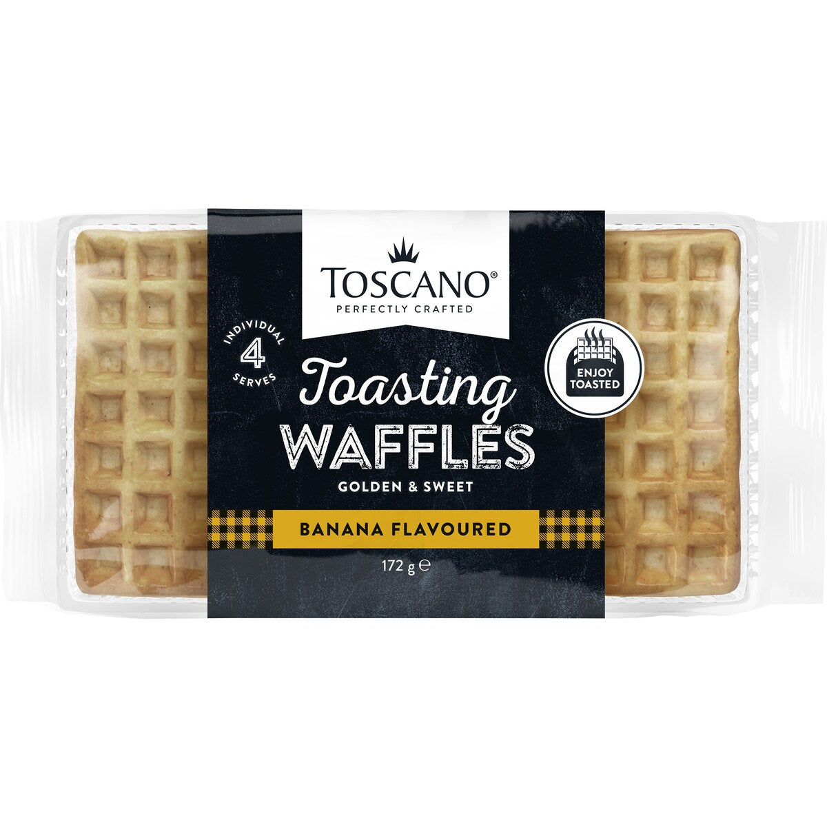 Toscano Toasting Waffles Banana Flavoured 172g