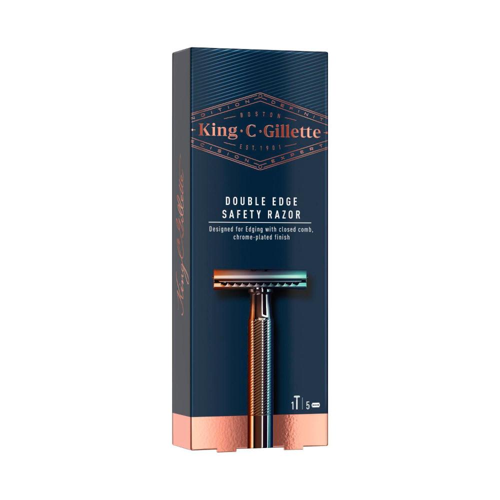 King C Gillette Double Edge Razor + 5ct - 1 each