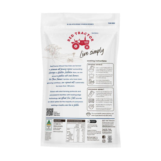 Red Tractor Wheat Free Rolled Oats - 600g