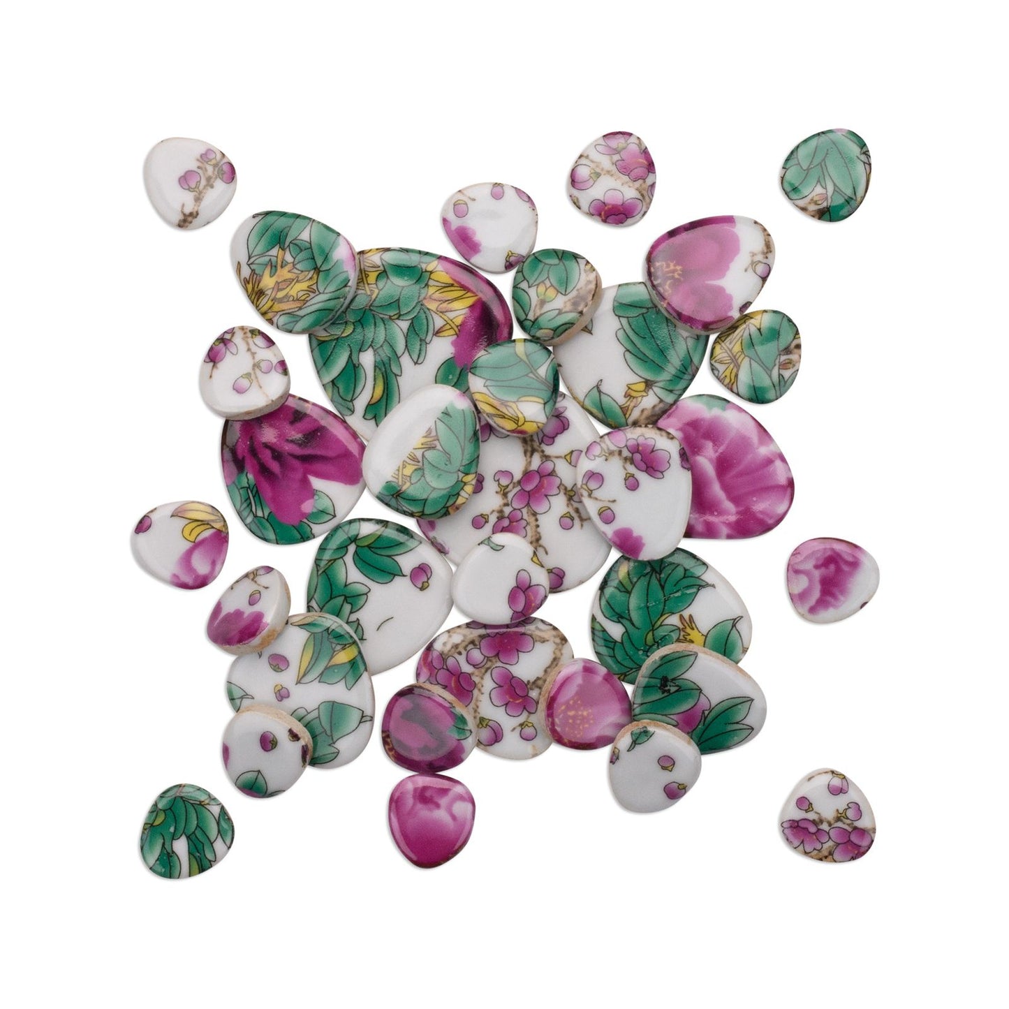 Mandala Art Empress Ceramic Mosaic Pebbles - 52 x 105 x 67mm