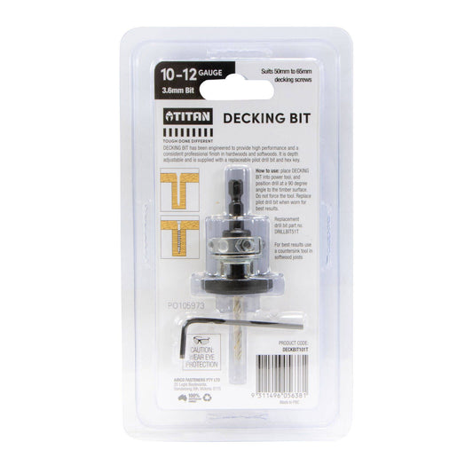 Titan Decking Countersink Tool - 10g x 50mm