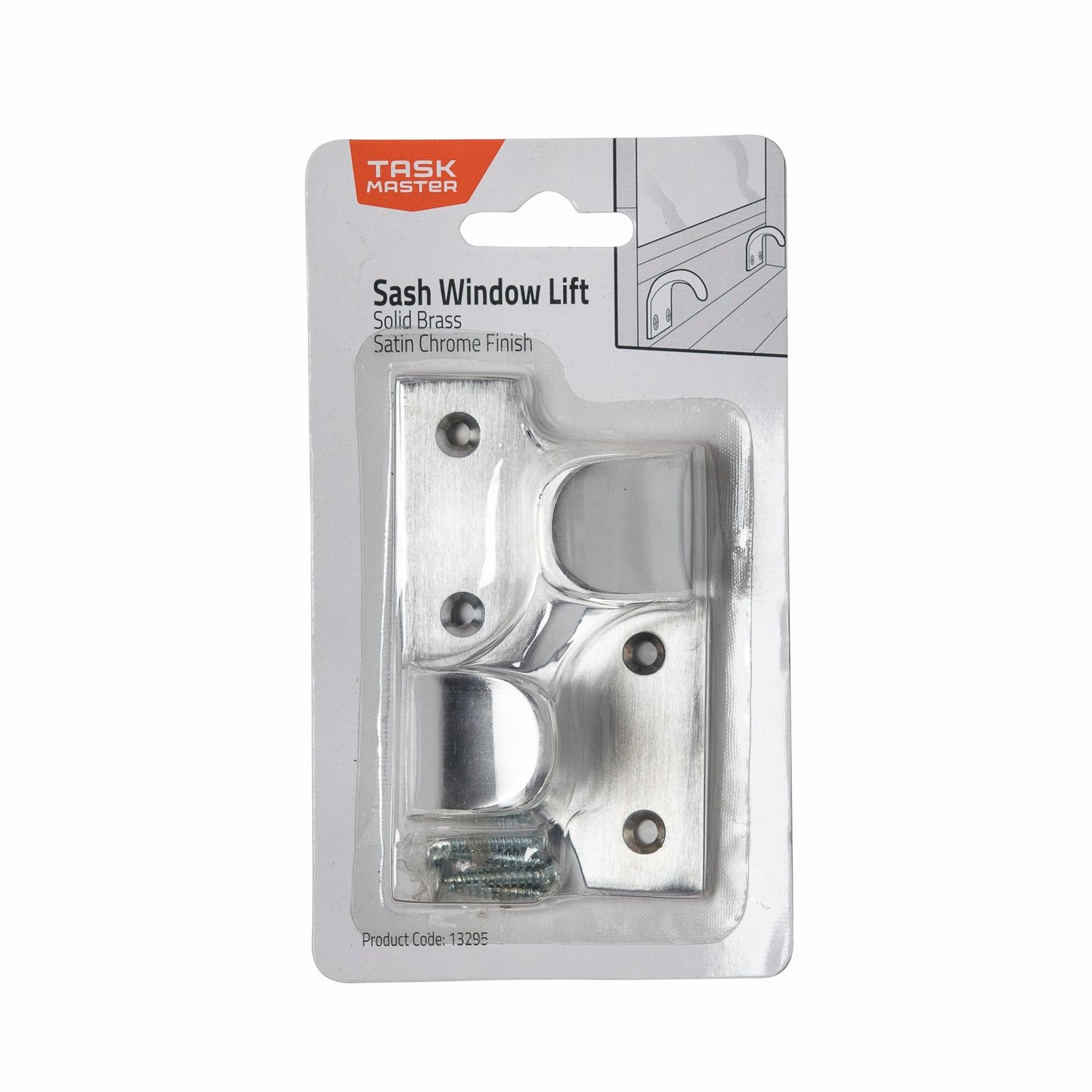 Taskmaster Sash Lift - 42 x 30mm - Satin Chrome