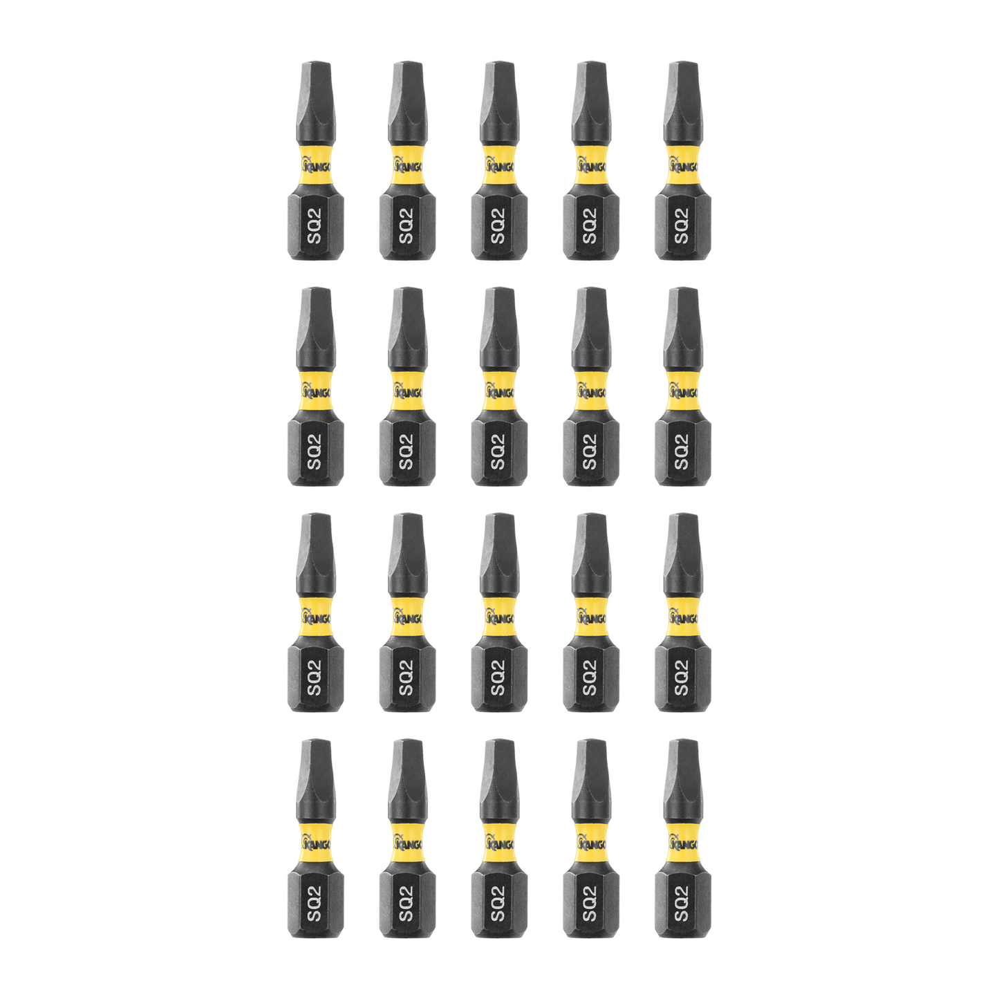 Kango HYPERTORQUE Impact Driver Insert Bits - 25mm SQ2 - 20 Pack