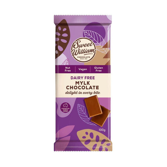 Sweet William Dairy Free Vegan Mylk Chocolate Block - 100g