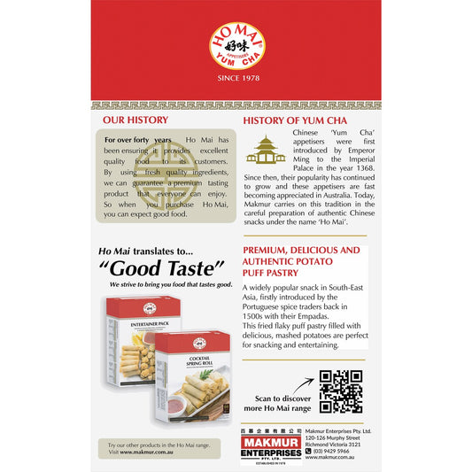 Ho Mai Pastry Potato Puff Pastry 360g