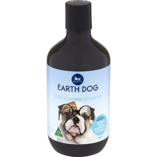 Bx Earth Dog 2 In 1 Conditioning Shampoo Goats Milk 500ml