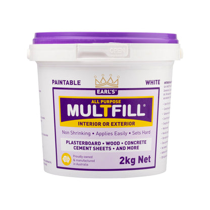 Earl's White Multfill Ready to Use Filler - 2kg