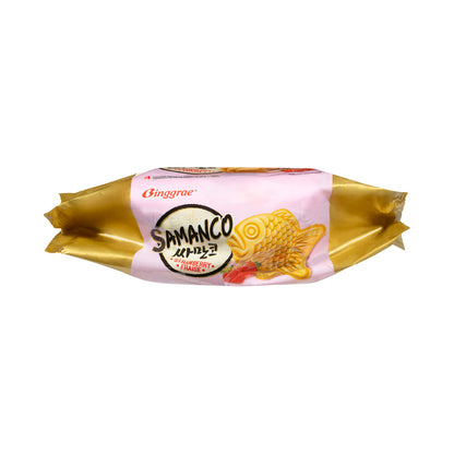 Binggrae Samanco Dessert Sandwich Strawberry 4 Pack - 600mL