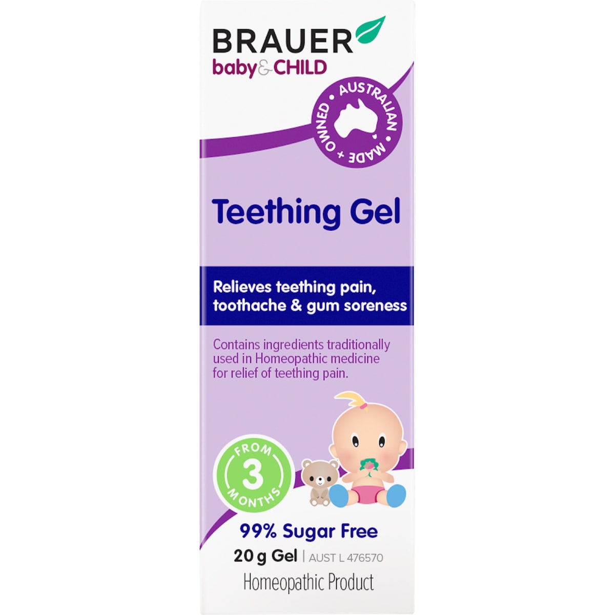 Brauer Teething Gel 20g