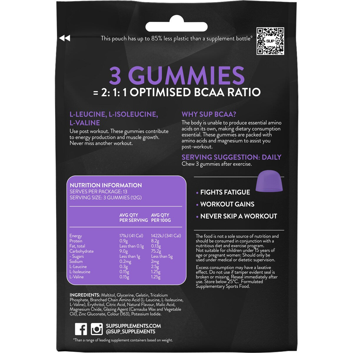 SUP Bcaa Gummies 40 Pack