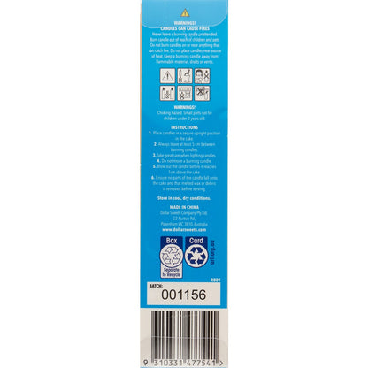 Dollar Sweets Tall Candles 12 Pack