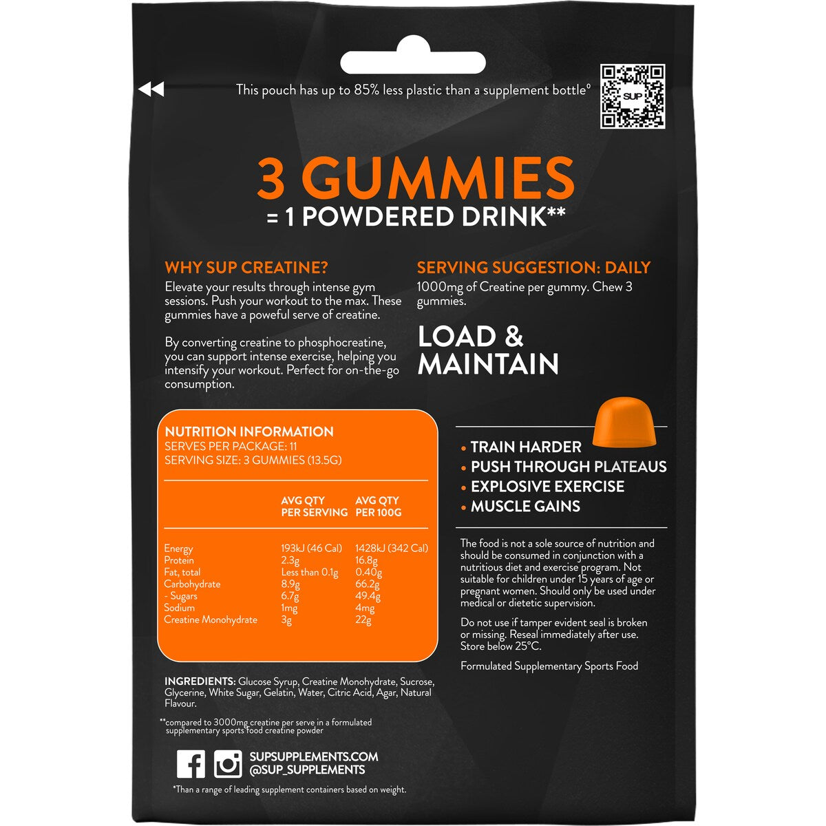 SUP Creatine Gummies 35 pack