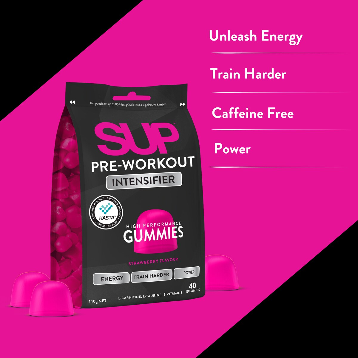 SUP Pre-Workout Gummies 40 pack