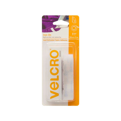 Velcro Brand Iron On Roll - 609 x 19mm - White