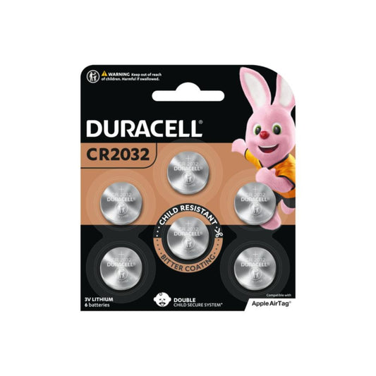 Duracell Specialty 2032 Lithium Coin Batteries - 6 Pack