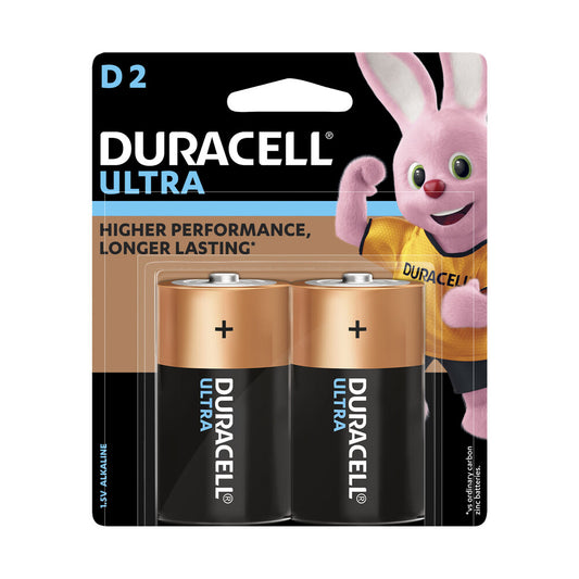 Duracell Ultra D Alkaline Batteries - 2 Pack
