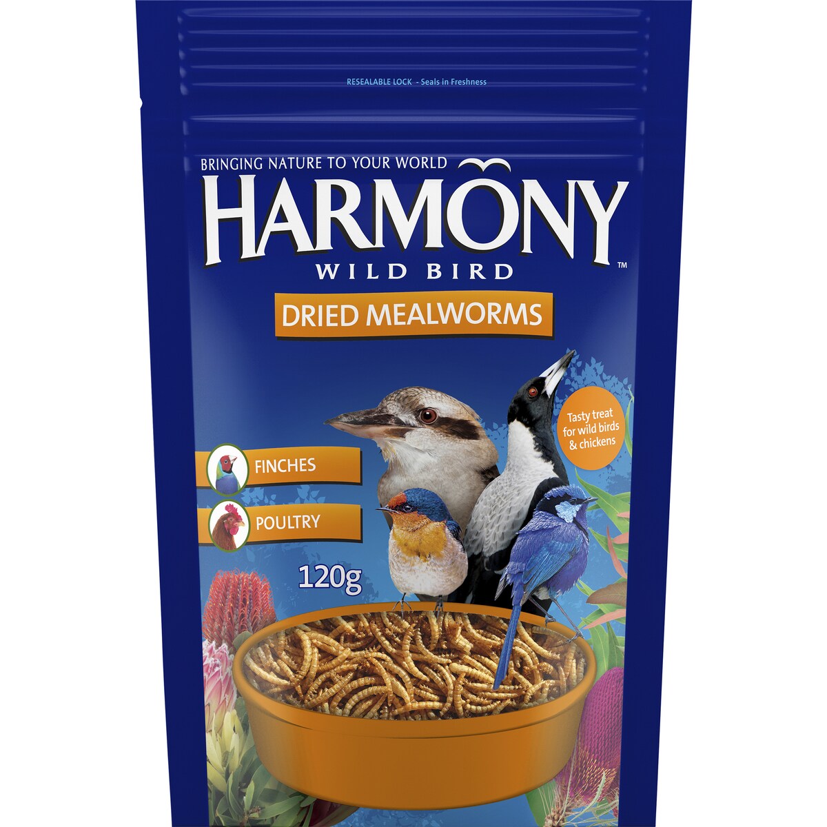 Harmony Wild Bird Dried Mealworms 120g
