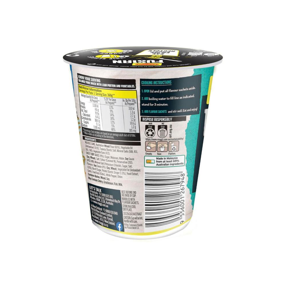 Maggi Fusian Instant Cup Noodles Japanese Teriyaki - 62g