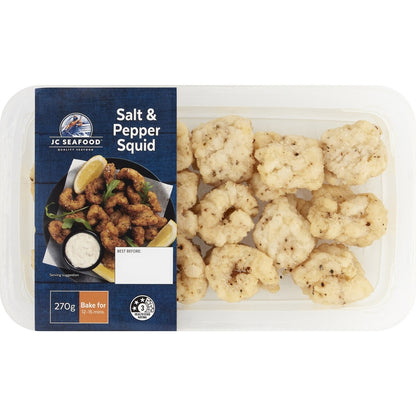 Jc Seafood Salt & Pepper Squid 270g