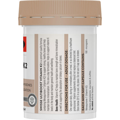 Swisse Ultiboost Vitamin K2 Capsules 30 pack