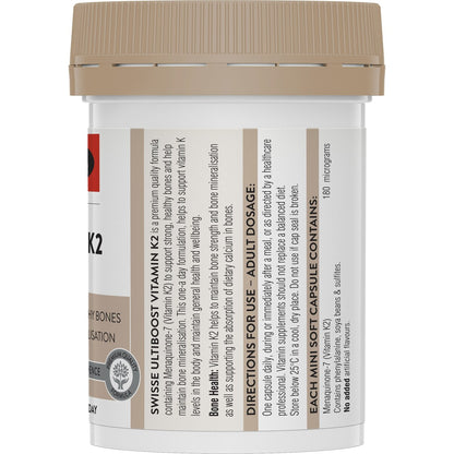 Swisse Ultiboost Vitamin K2 Capsules 30 pack