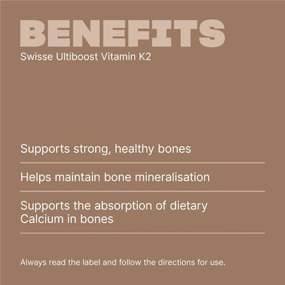 Swisse Ultiboost Vitamin K2 Capsules 30 pack