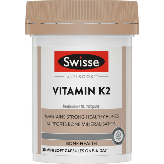 Swisse Ultiboost Vitamin K2 Capsules 30 pack