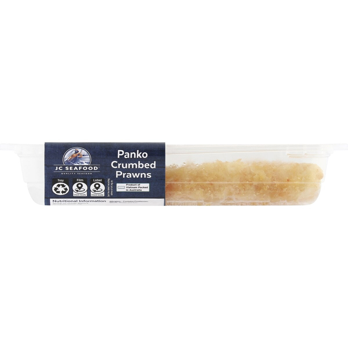 Jc Seafood Panko Crumbed Prawns 180g