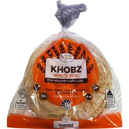 MEB Foods Khobz White Pita 5 Pack