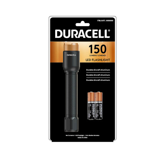 Duracell 150 Lumen Aluminium Flashlight 2 AA - 1 each