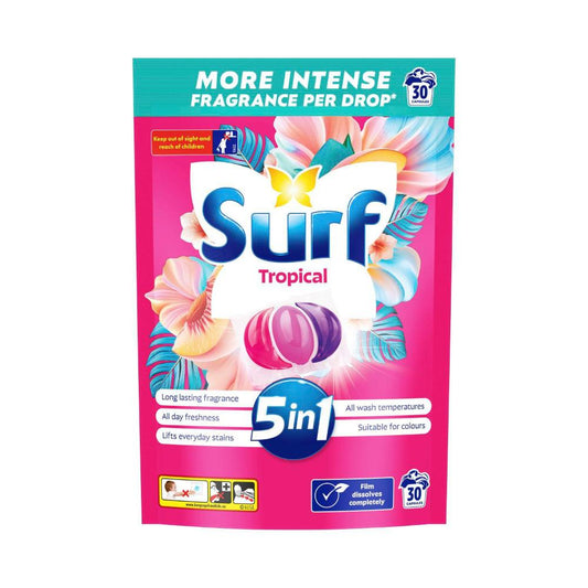 Surf Laundry Capsules Tropical 30 Washes - 30 pack