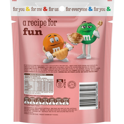 M&M's Cookie Dough Milk Chocolate Snack & Share Bag 120g