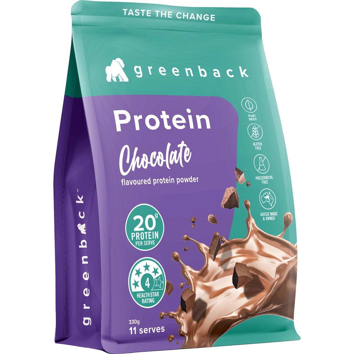 Greenback Protein Powder Chocolate 330g