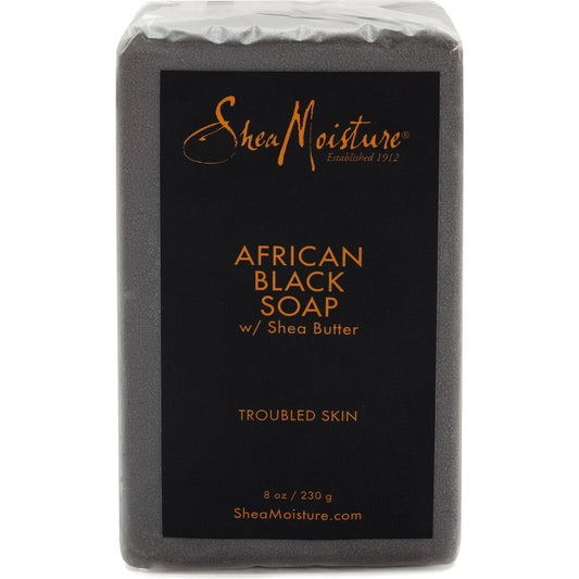Shea Moisture African Black Soap Bar With Shea Butter Each