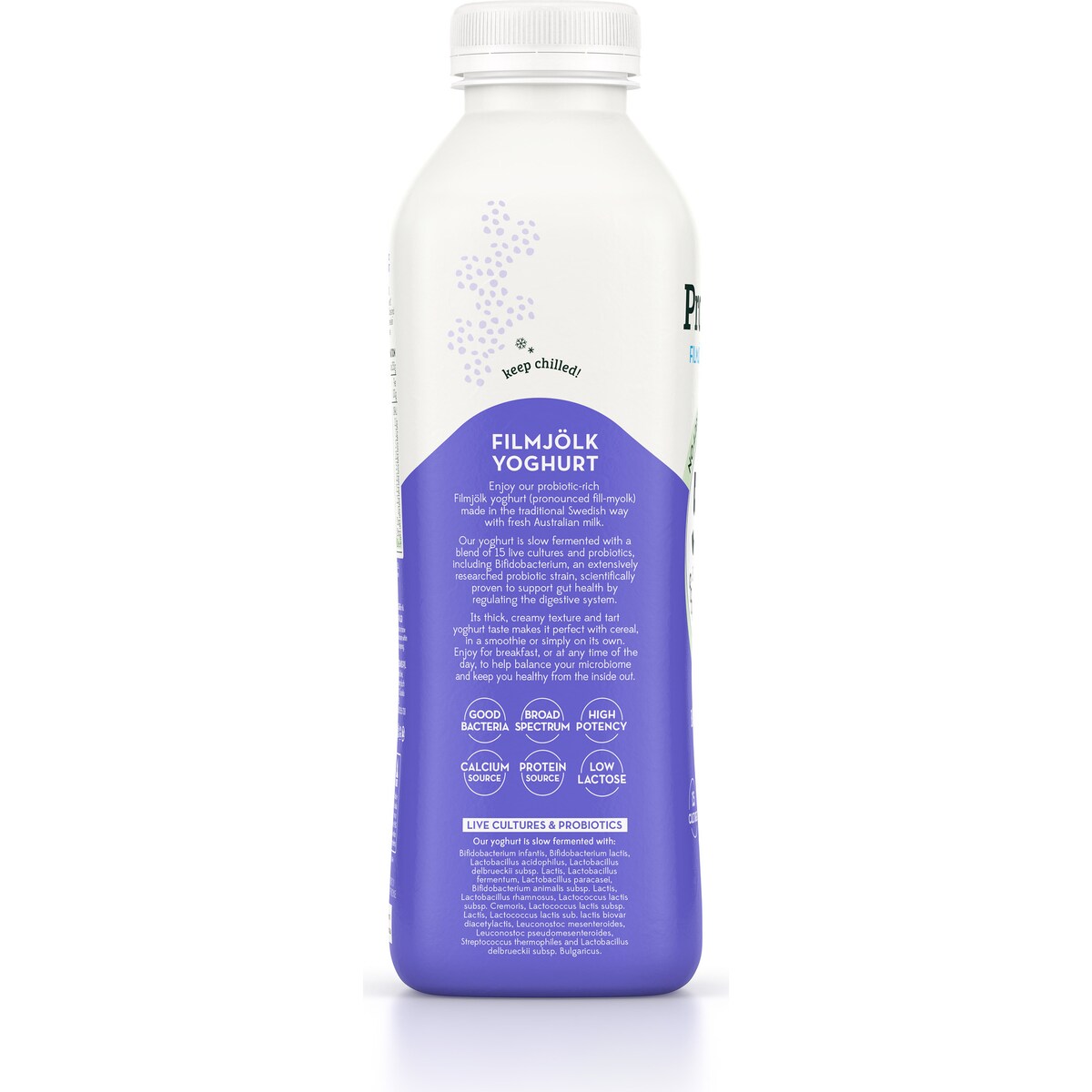 Rokeby Probiotic Filmjolk Yoghurt Blueberry 750g