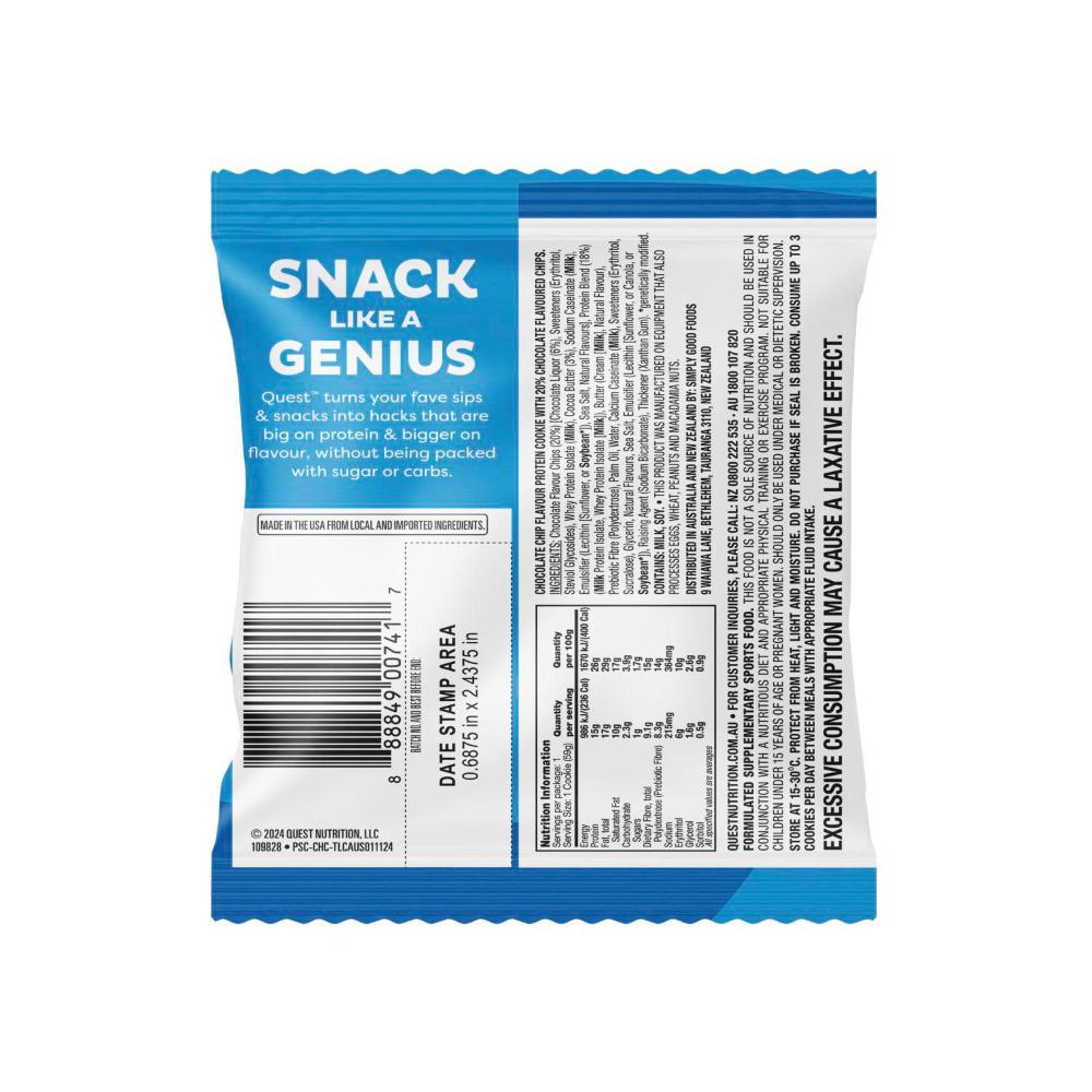 Quest Chocolate Chip Protein Cookie - 59g