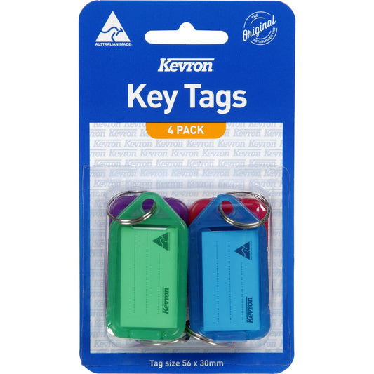Kevron Accessories Key Tags 4 Pack