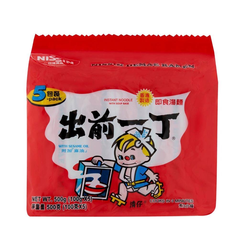 Nissin Instant Noodle Sesame Oil 5 Pack - 500g